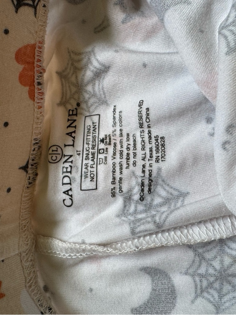 Caden Lane Halloween Pumpkin Pajama Set - Picture 4 of 4
